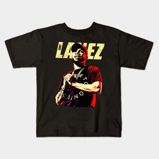 Tory Lanez Retro Kids T-Shirt by glaucomaegford